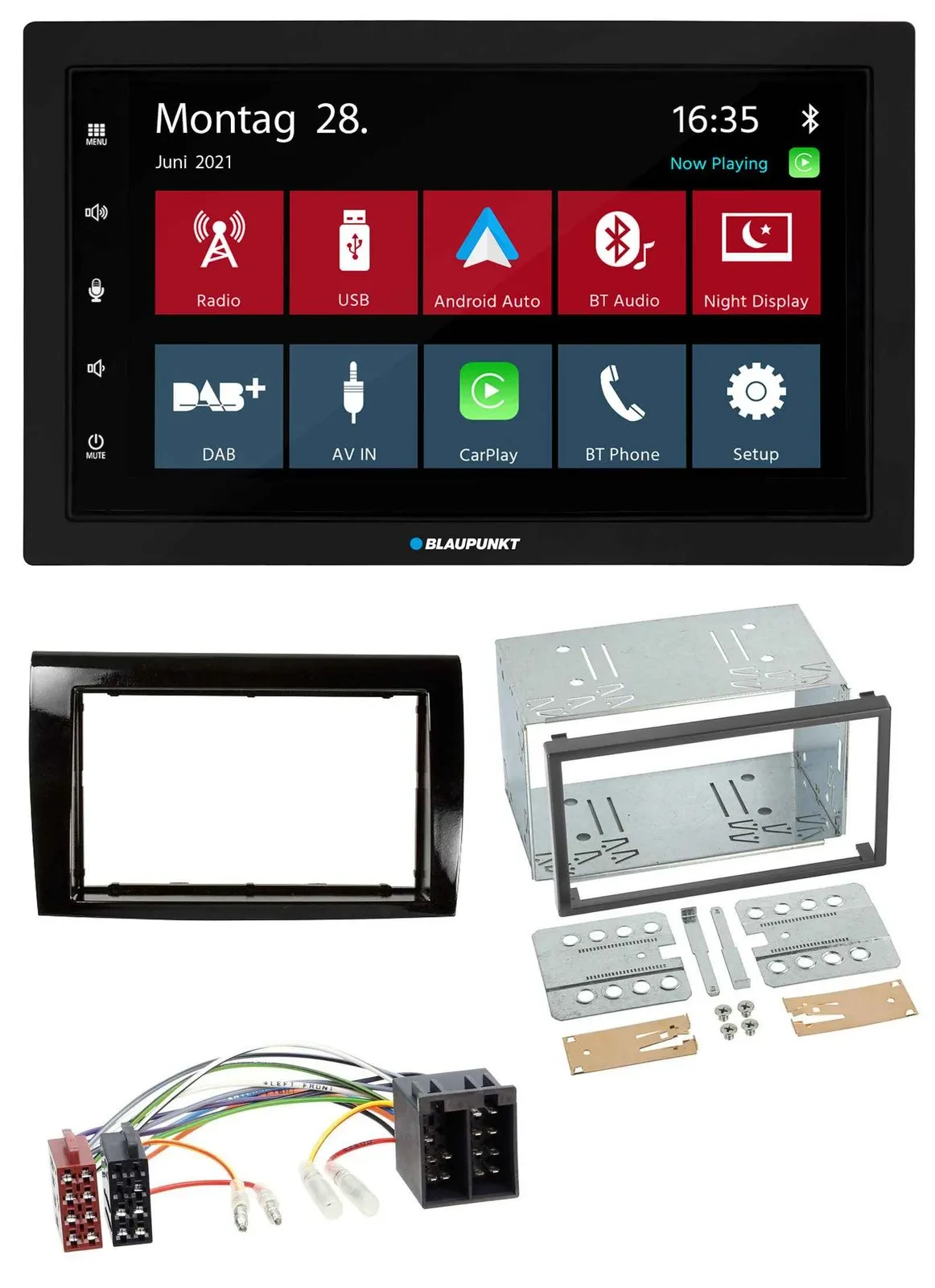 Blaupunkt MP3 Bluetooth DAB 2DIN USB Autoradio für Fiat Bravo (ab 2007)
