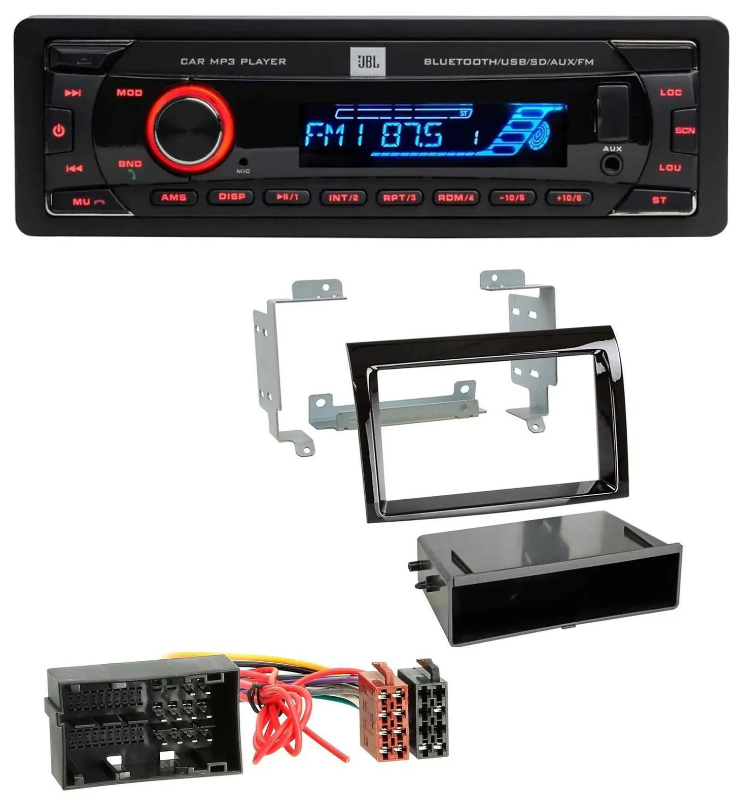 JBL AUX MP3 USB Bluetooth SD Autoradio für Citroen Jumper Fiat Ducato 14-21 pian