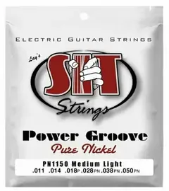 Струны для электрогитары SIT Strings PN1150 Power Groove Pure Nickel 11-50