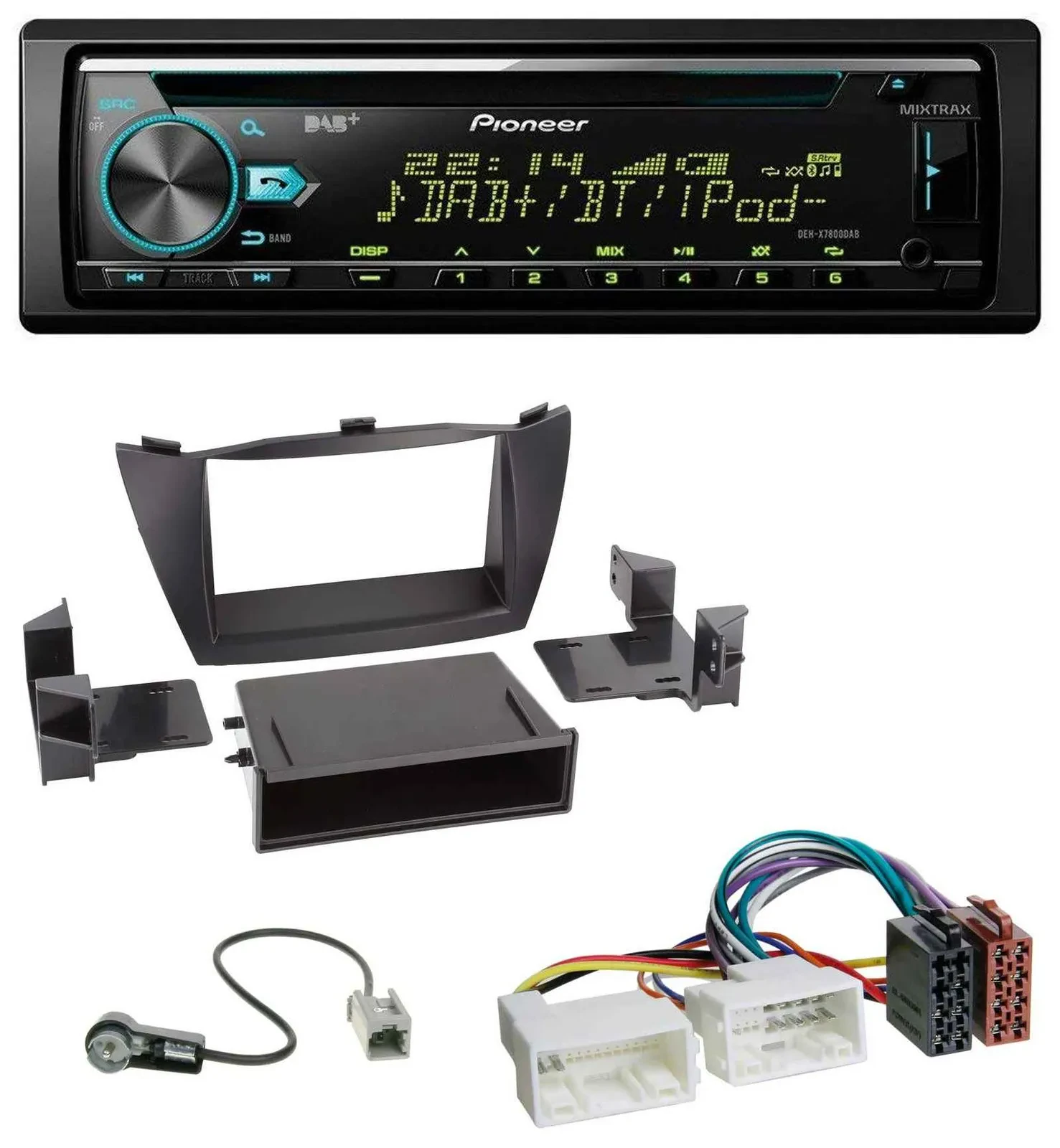 Автомагнитола для Hyundai Tucson (2010–2015) Pioneer DAB, MP3, CD, USB, Bluetooth