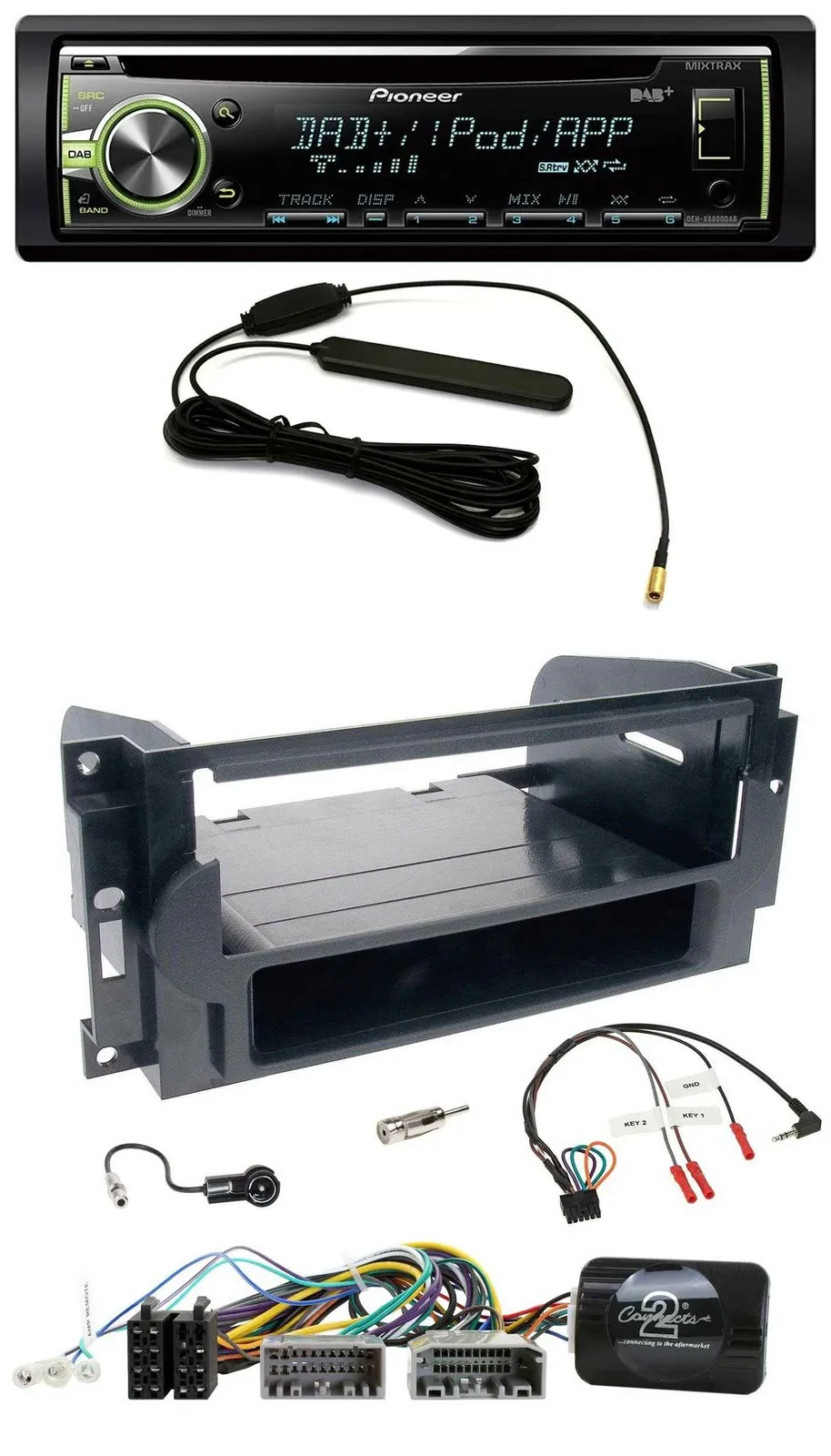 Автомагнитола для Dodge/Jeep Pioneer MP3 USB CD DAB с управлением с руля