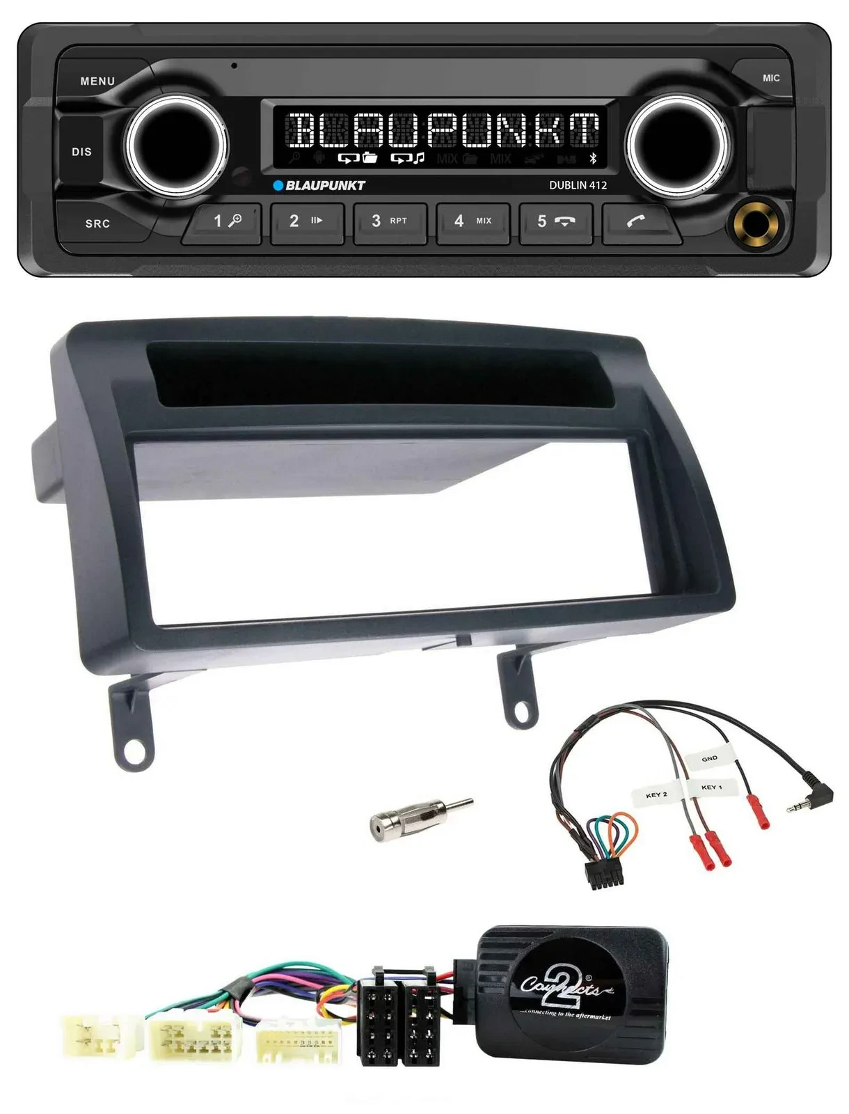 Автомагнитола для Toyota Corolla E12 (2001–2007) Blaupunkt MP3, Bluetooth, USB
