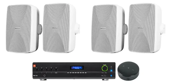 Настенная акустика JBL WET-7020W White с усилителем (4 штуки)