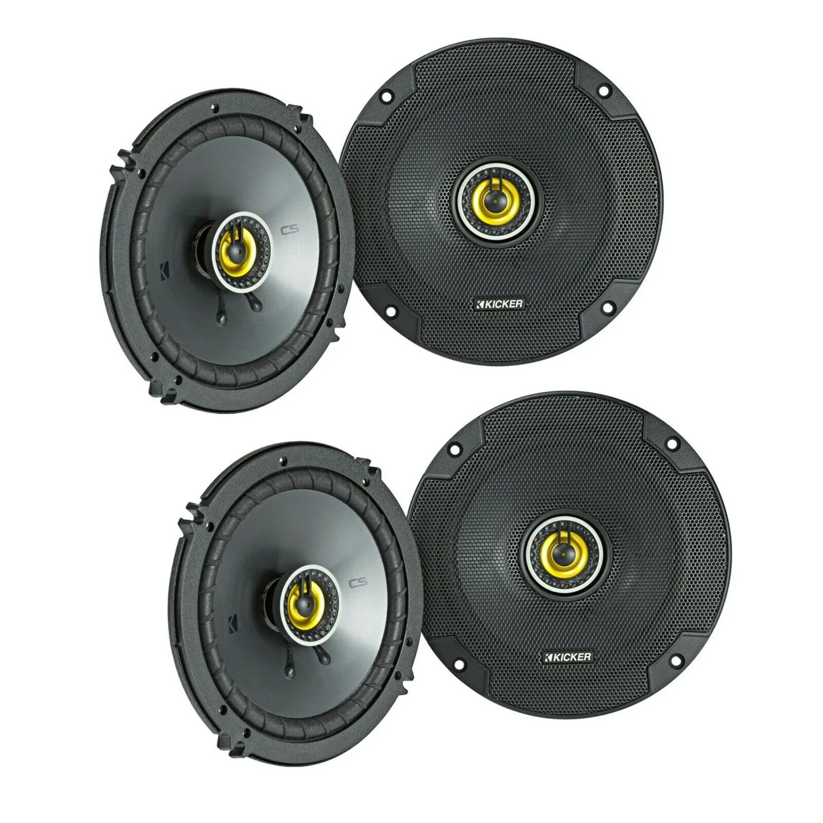 Kicker Front+Rear Speaker 6.5" 525W Replacement For 1997-2001 INFINITI Q45