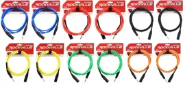 Коммутационный кабель Rockville RCXMB6 Multicolor 1.8 м (12 штук)