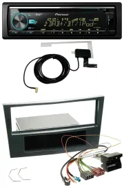 Pioneer MP3 AUX CD USB DAB Autoradio für Opel Corsa D ab 2005 Stealth Schwarz