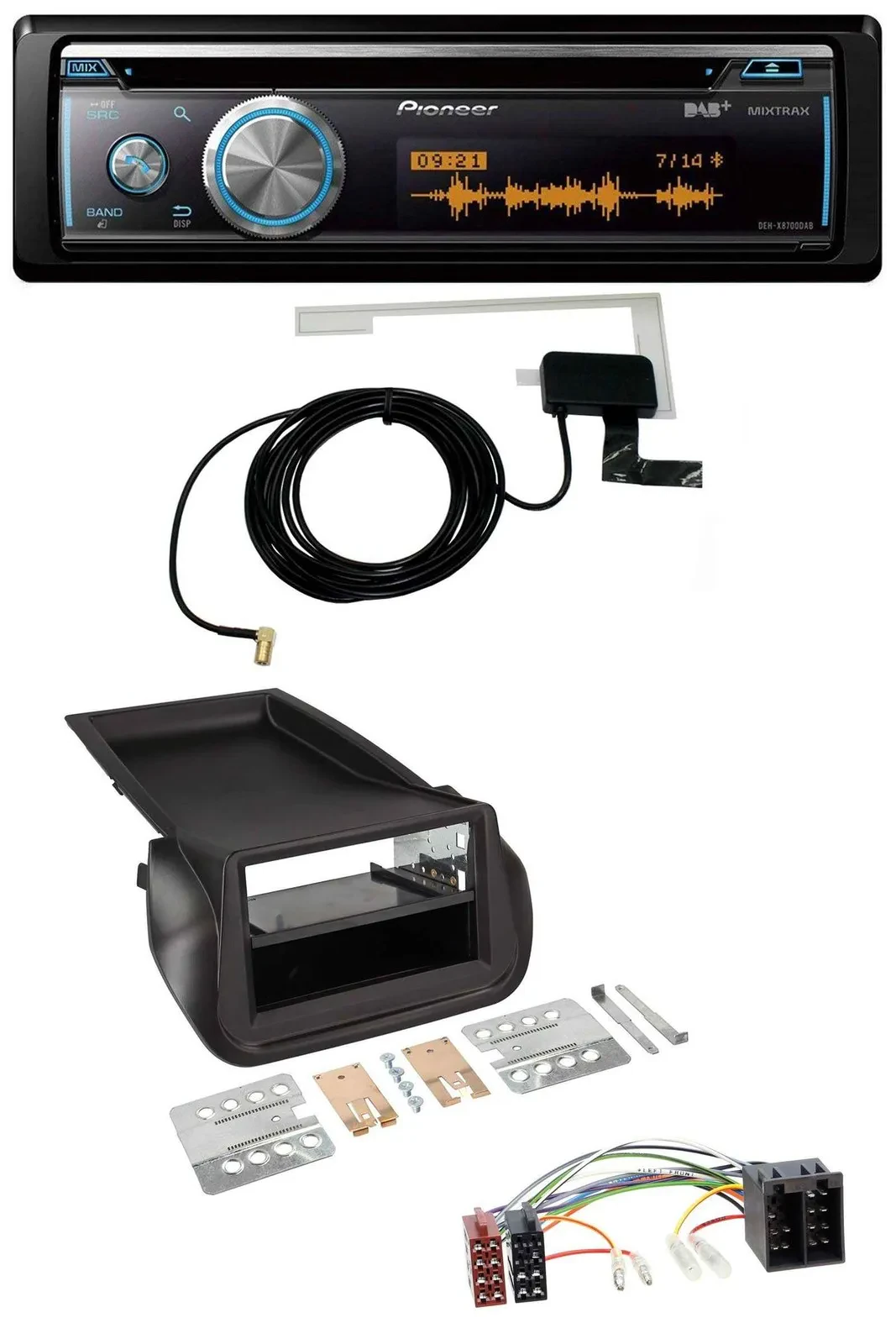 Автомагнитола Pioneer Bluetooth DAB MP3 USB CD для Fiat Fiorino (с 2008)