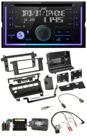 Автомагнитола для BMW 3 серии (2001–2006) JVC 2DIN, DAB, Bluetooth, CD, USB, поддержка кнопок на руле (5)