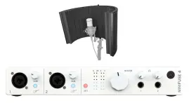 Arturia Minifuse 4 White 4x4 USB MIDI Recording Interface+Software+Vocal Shield
