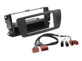Radioblende DIN Autoradio für Seat Ibiza 2012-2016 nitschwarz inkl. Schalter-Kab