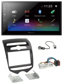 Pioneer USB Bluetooth DAB 2DIN MP3 Autoradio für Hyundai ix20 ab 2010 man. Klima