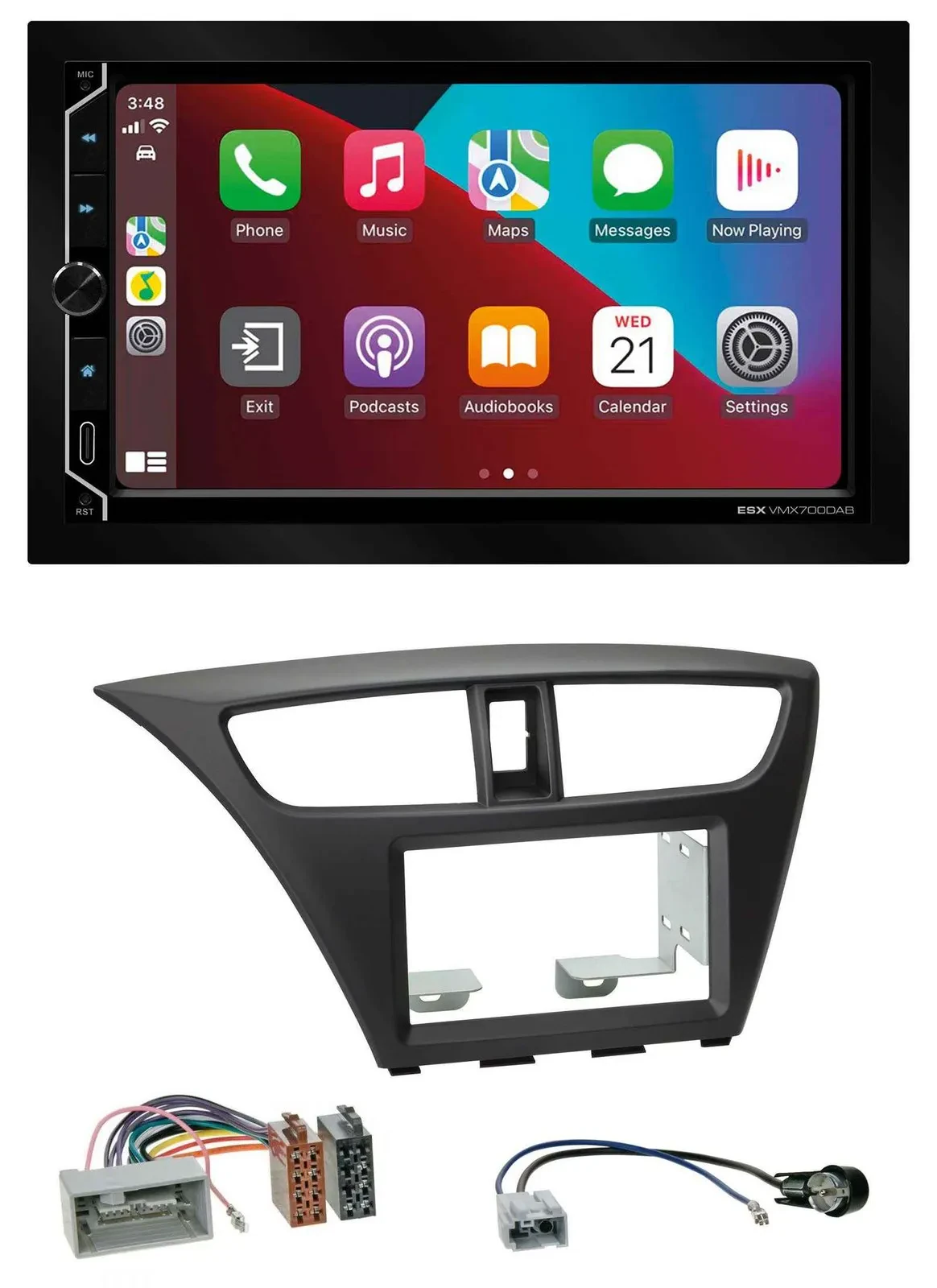 Автомагнитола для Honda Civic Hatchback (с 2012) ESX 2DIN DAB USB MP3 Bluetooth