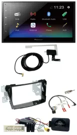Pioneer DAB Lenkrad Bluetooth 2DIN USB Autoradio für Hyundai i40 ab 16 VF Klavie