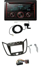 Автомагнитола для Ford C-Max (с 2010) Pioneer 2DIN CD MP3 DAB USB Bluetooth коричневый