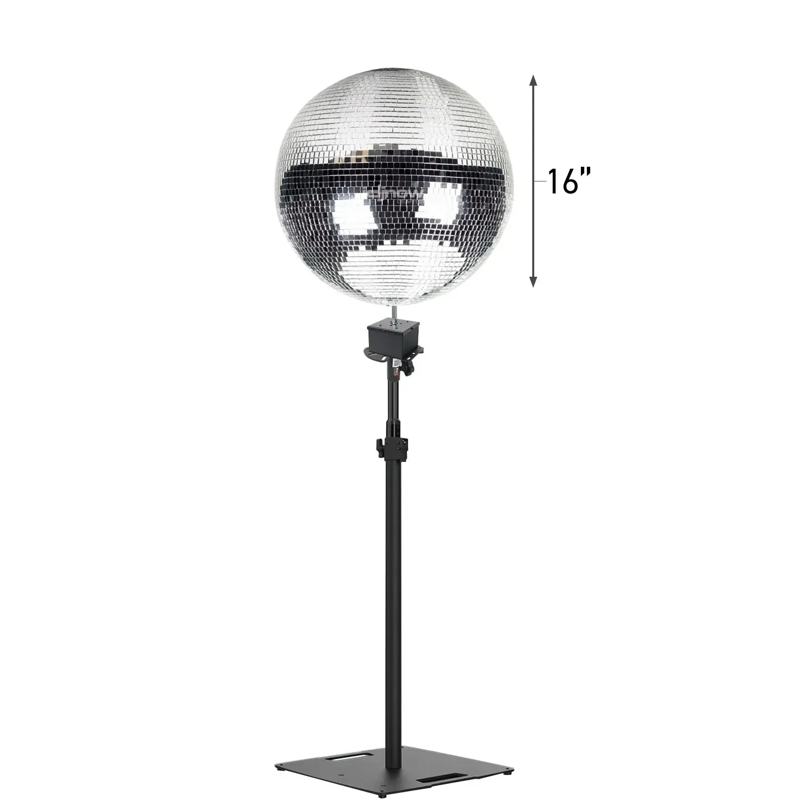 ProX MB-16 16" Polyfoam Core Disco Dance Party Mirror Glass Ball w Flexstand ...
