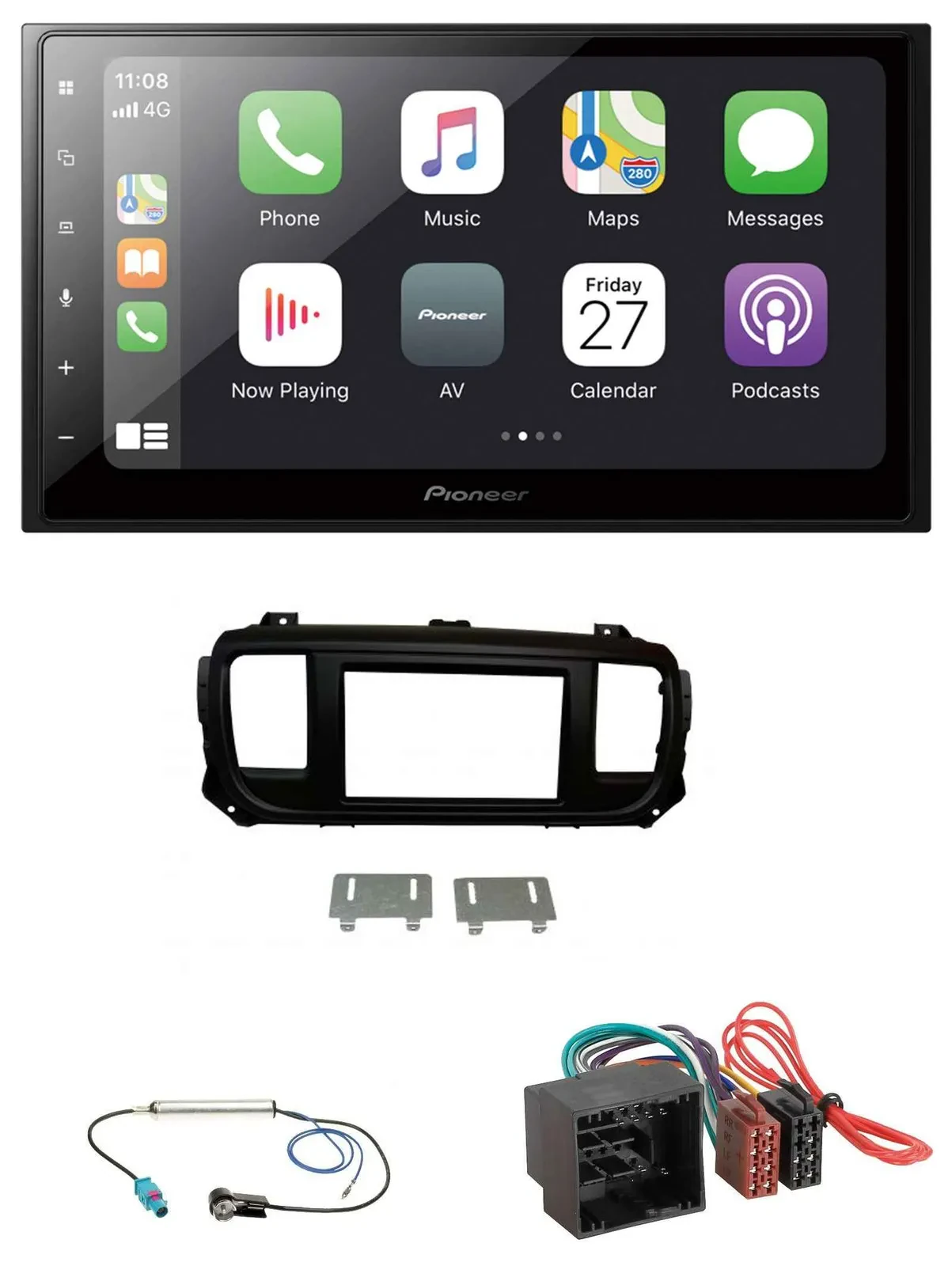 Pioneer MP3 Bluetooth DAB 2DIN USB Autoradio für Citroen Jumpy Spacetourer ab 20