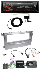 Автомагнитола Pioneer 1DIN USB DAB MP3 для Ford S-Max/Mondeo (2007–2014), поддержка кнопок на руле, CAN-Bus