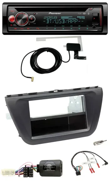 Pioneer DAB CD Lenkrad USB Bluetooth Autoradio für Suzuki SX4 (ab 2013)