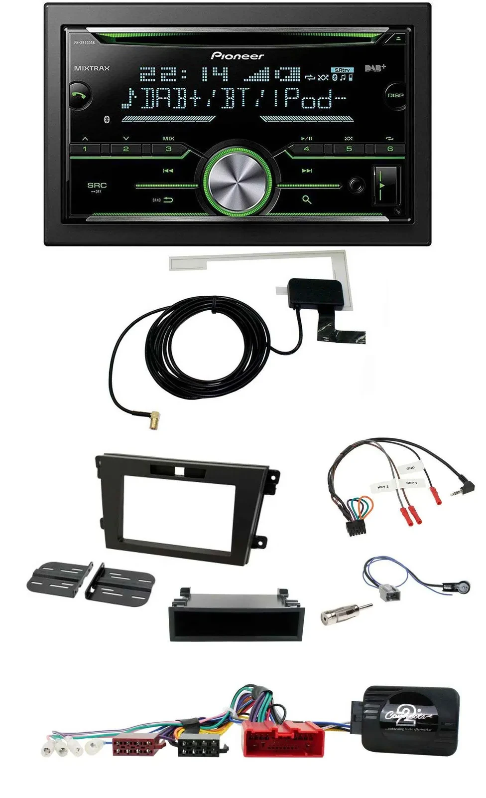 Pioneer CD USB Lenkrad Bluetooth 2DIN DAB Autoradio für Mazda CX-7 2008-2010