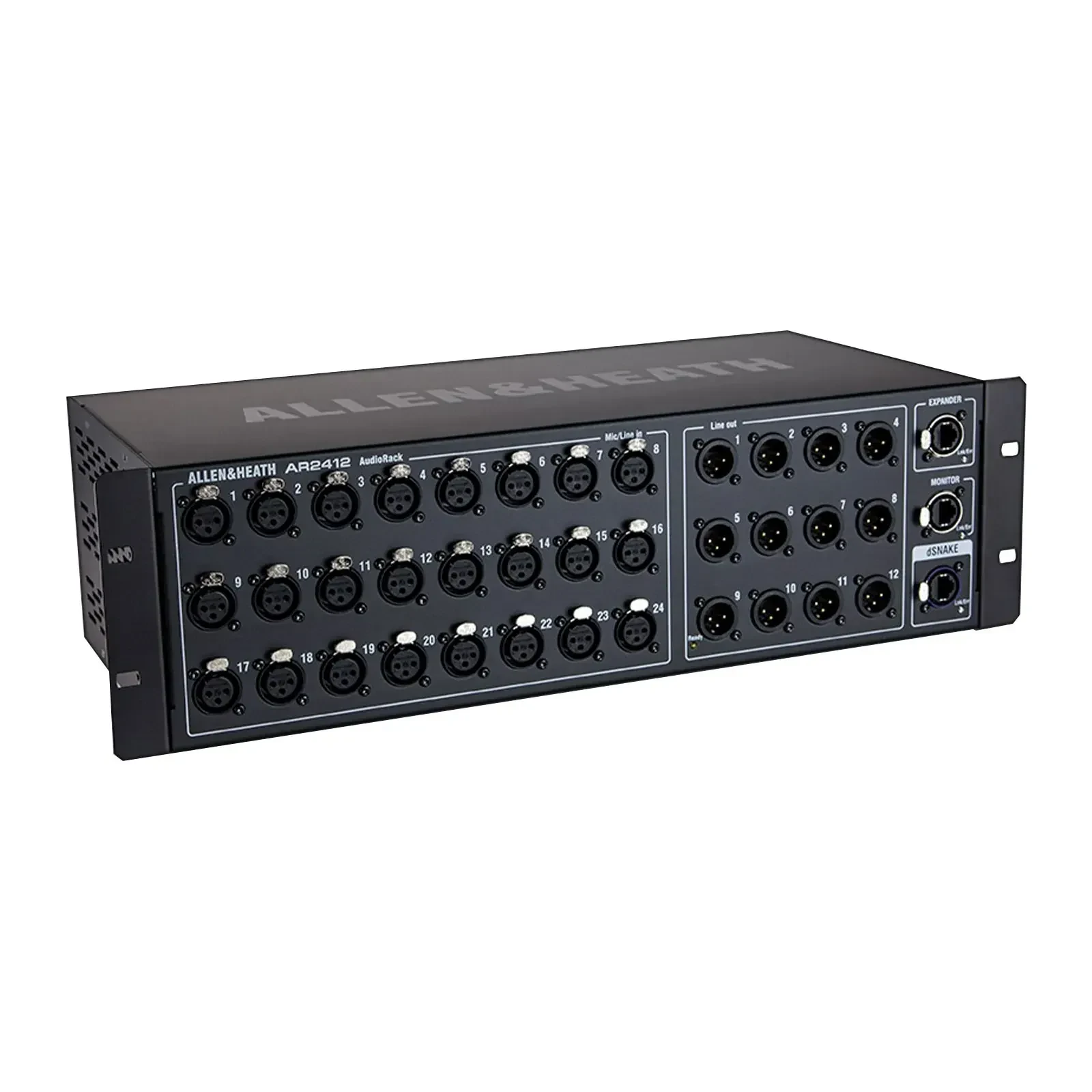 Мультикор Allen & Heath AR2412 24 XLR входа, 12 XLR выходов, 48 kHz, совместим с GLD и Qu, поддержка Aviom, черный