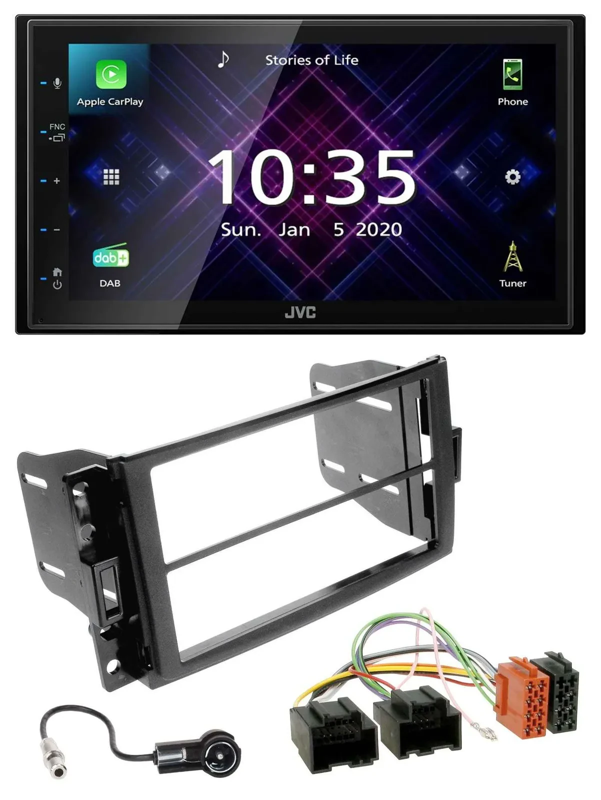 JVC DAB 2DIN MP3 Bluetooth USB Autoradio für Chevrolet Corvette 05-13 Uplander 0