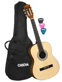 CASCHA HH 2351B Konzertgitarre 3/4 +Bag / B-Ware