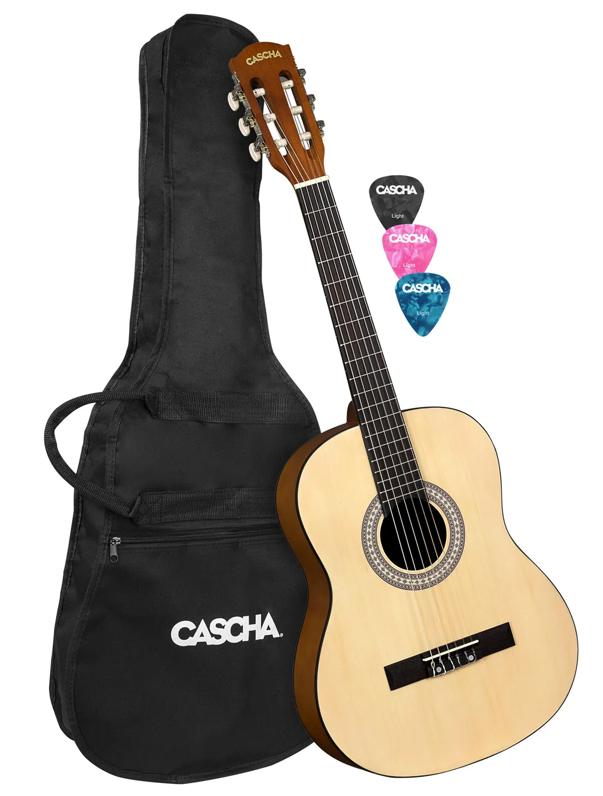 CASCHA HH 2351B Konzertgitarre 3/4 +Bag / B-Ware