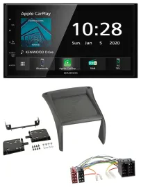 Kenwood Bluetooth MP3 DAB USB 2DIN Autoradio für Fiat Ducato (2002-2006)