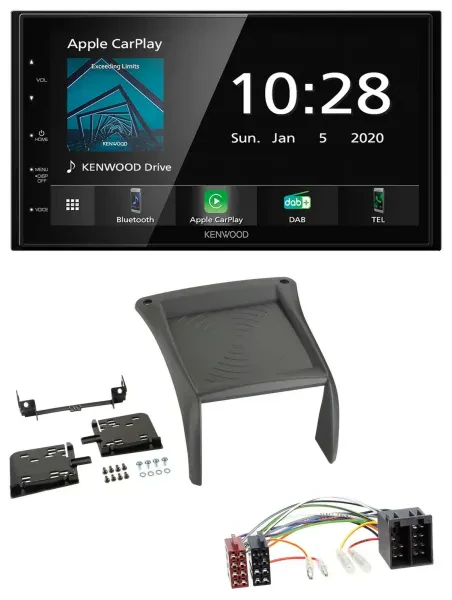 Kenwood Bluetooth MP3 DAB USB 2DIN Autoradio für Fiat Ducato (2002-2006)