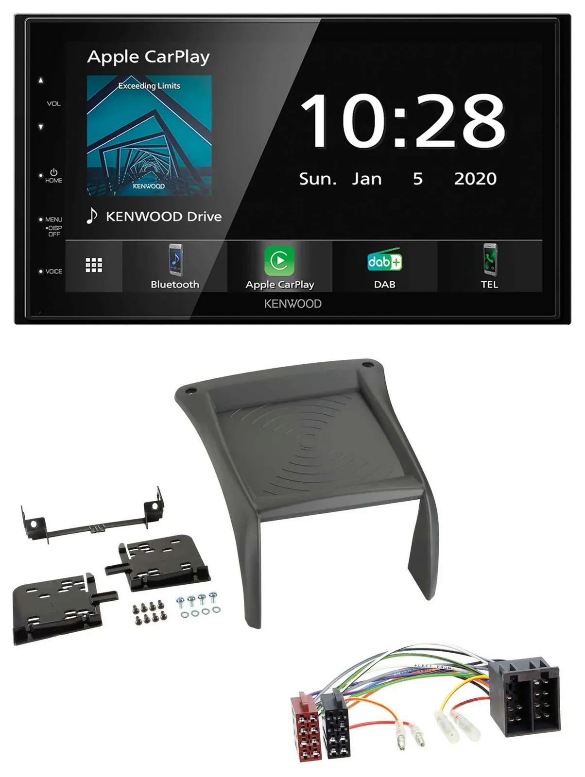 Kenwood Bluetooth MP3 DAB USB 2DIN Autoradio für Fiat Ducato (2002-2006)
