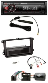 Pioneer MP3 DAB 1DIN Lenkrad USB Autoradio für Skoda Fabia 5J 2007-2014