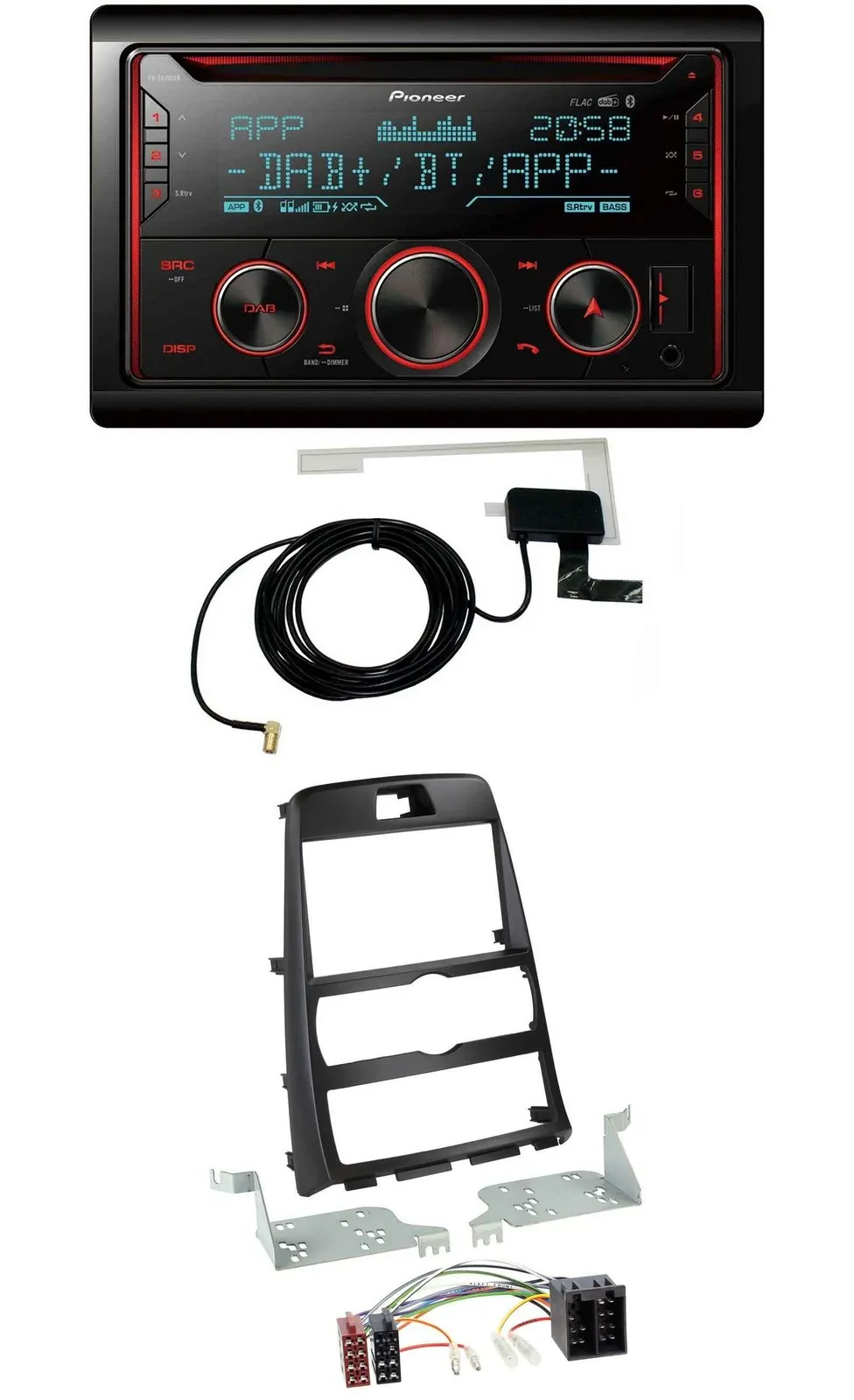 Автомагнитола для Hyundai Genesis BK (2010–2012) Pioneer 2-DIN CD/MP3, DAB, USB, Bluetooth