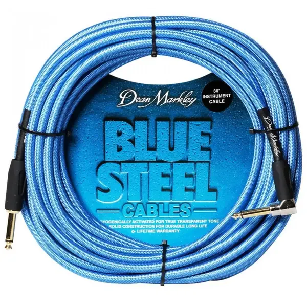 Инструментальный кабель Dean Markley DMBSIN30R Blue Steel 9 м