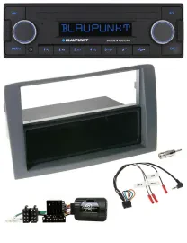 Blaupunkt DAB USB Bluetooth Lenkrad Autoradio für Fiat Idea 2006-2011 grau