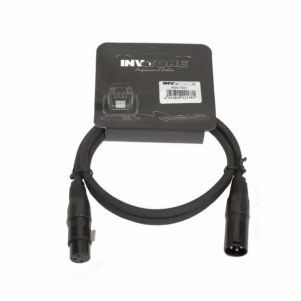 DMX-кабель Invotone ADC1001 Black 1 м