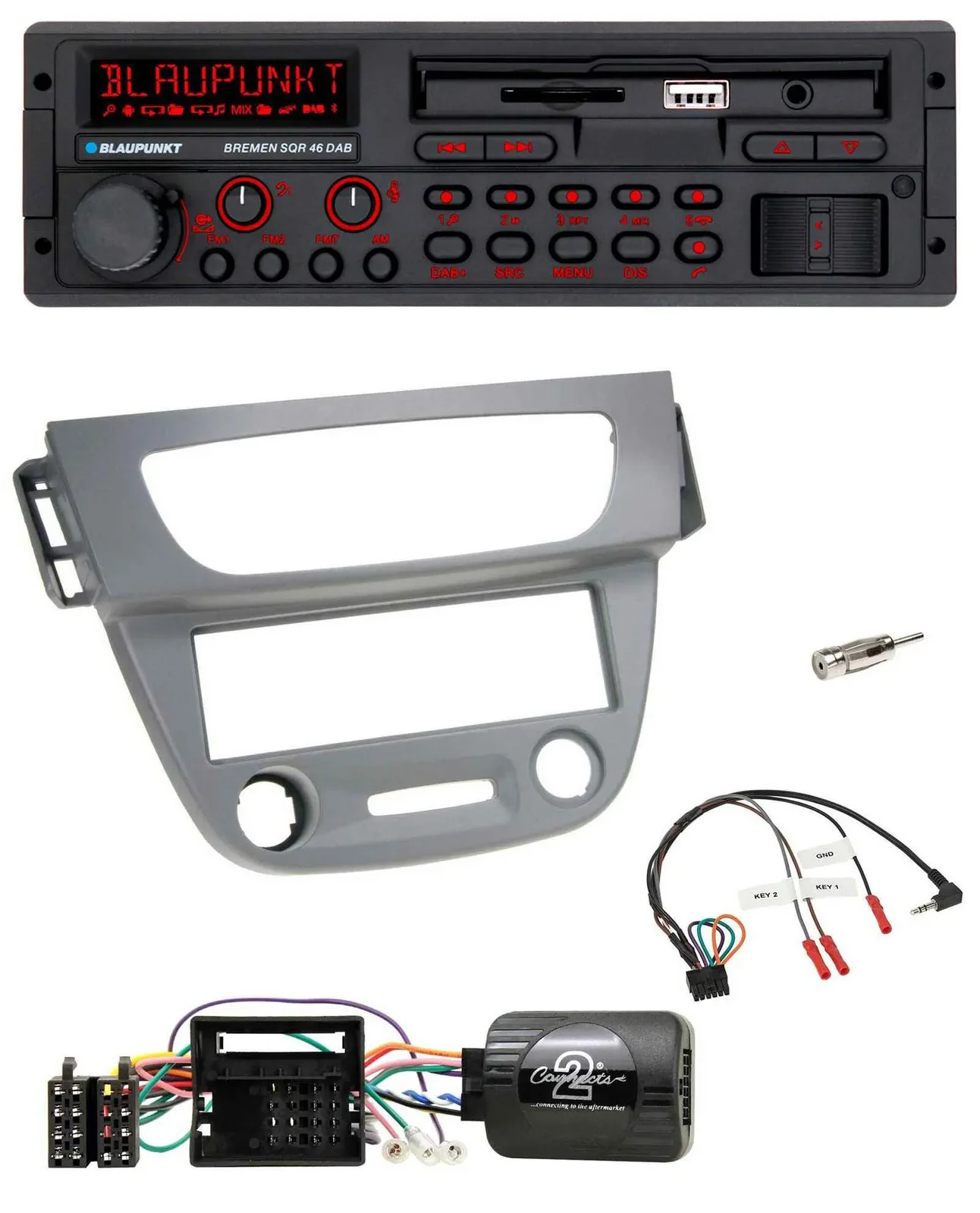 Blaupunkt SD Lenkrad USB Bluetooth DAB Autoradio für Renault Megane III 2009-201