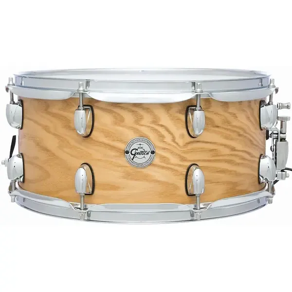 Малый барабан Gretsch Drums Silver Series Ash Snare Drum Satin Natural 6.5x14