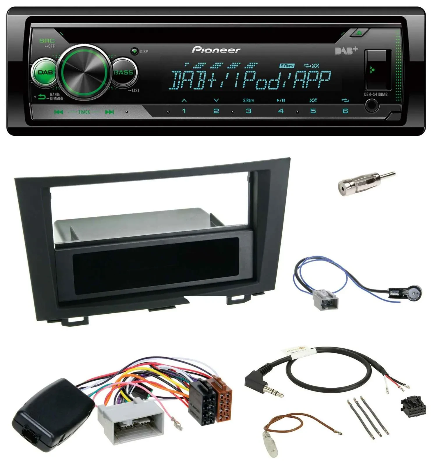 Pioneer USB MP3 DAB Lenkrad CD Autoradio für Honda CRV (2006-2012)