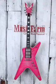 Электрогитара Dean USA Custom Shop ML Flame Top Trans Pinkburst