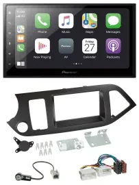 Автомагнитола для Kia Picanto (с 2011, без Start-Stop) Pioneer 2DIN, Bluetooth, DAB, USB, MP3