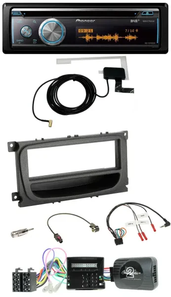 Pioneer Bluetooth DAB Lenkrad USB CD Autoradio für Ford Mondeo S-Max Can 07-14 s