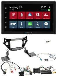 Blaupunkt Lenkrad Bluetooth DAB 2DIN USB Autoradio für Opel Adam Corsa E 2017-20