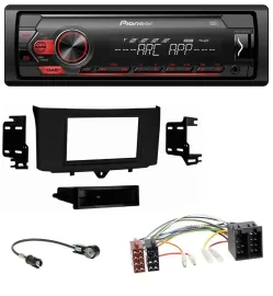Автомагнитола Pioneer DAB, 1-DIN, MP3, USB, AUX для Smart ForTwo (2010–2015)