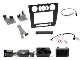 Einbauset Lenkradadapter Doppel DIN Autoradio für BMW 1er PDC man. Klima E87/E88