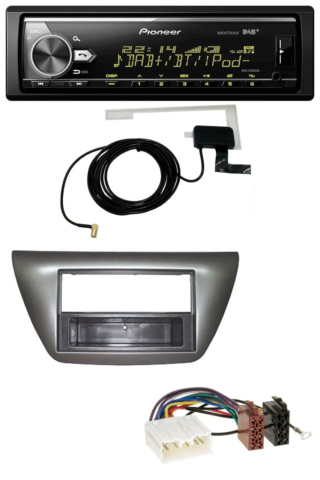 Pioneer Bluetooth DAB USB MP3 Autoradio für Mitsubishi Lancer Evo 2004-2008