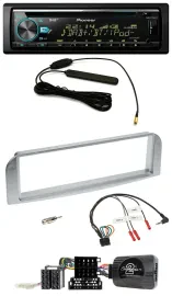 Автомагнитола для Alfa Romeo GT/147 (2007–2010) Pioneer CD MP3 DAB USB серебристо-серая с поддержкой управления с руля