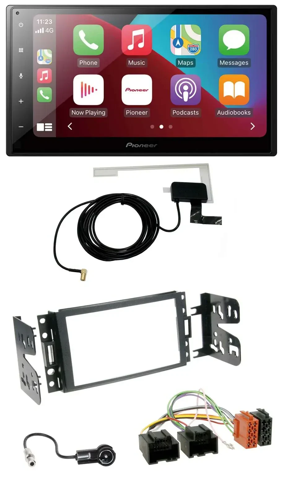 Автомагнитола для Chevrolet Corvette/Uplander (с 2005) Pioneer 2DIN, USB, Bluetooth, DAB, MP3