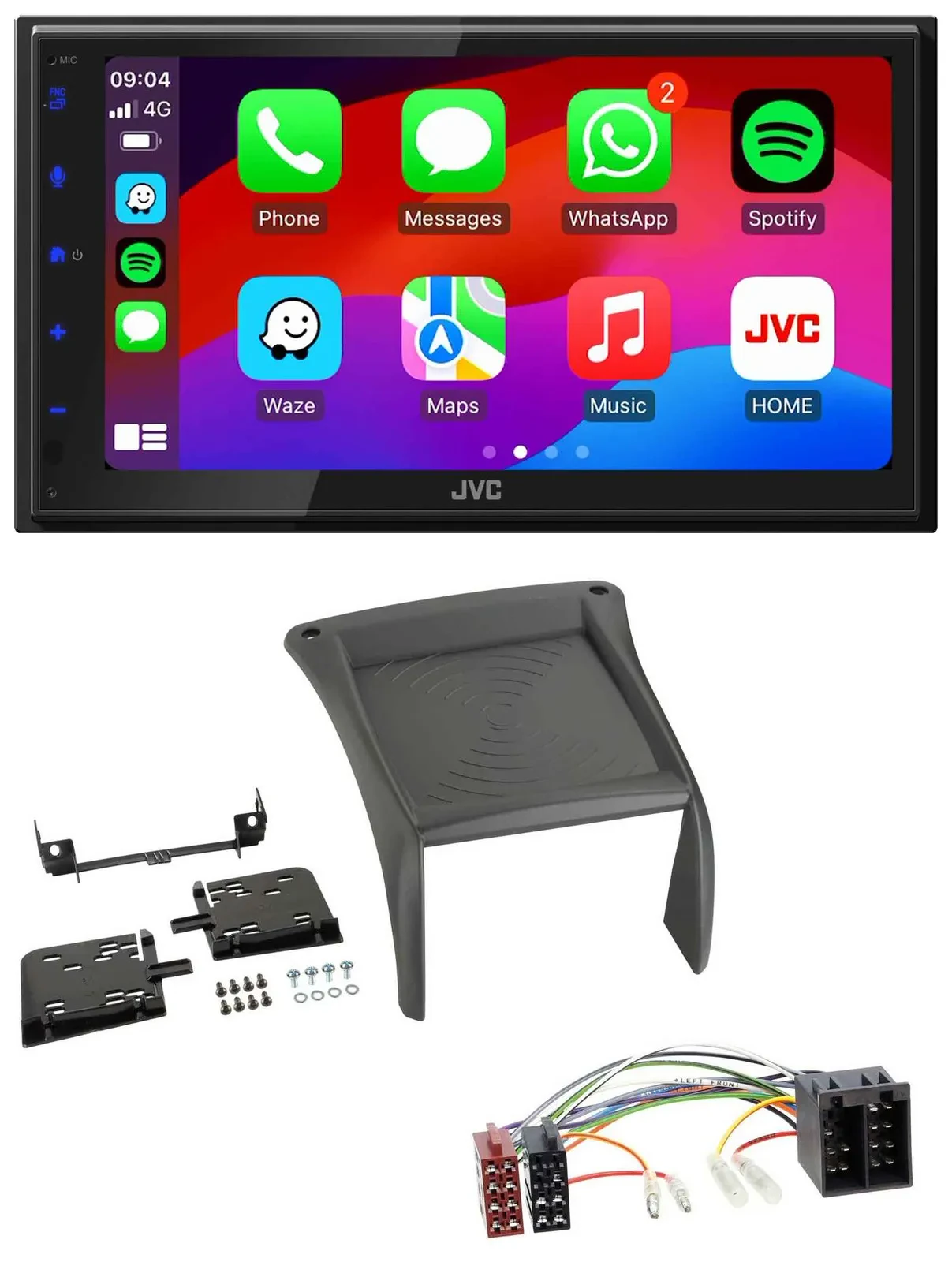 JVC Bluetooth 2DIN MP3 DAB USB Autoradio für Fiat Ducato (2002-2006)