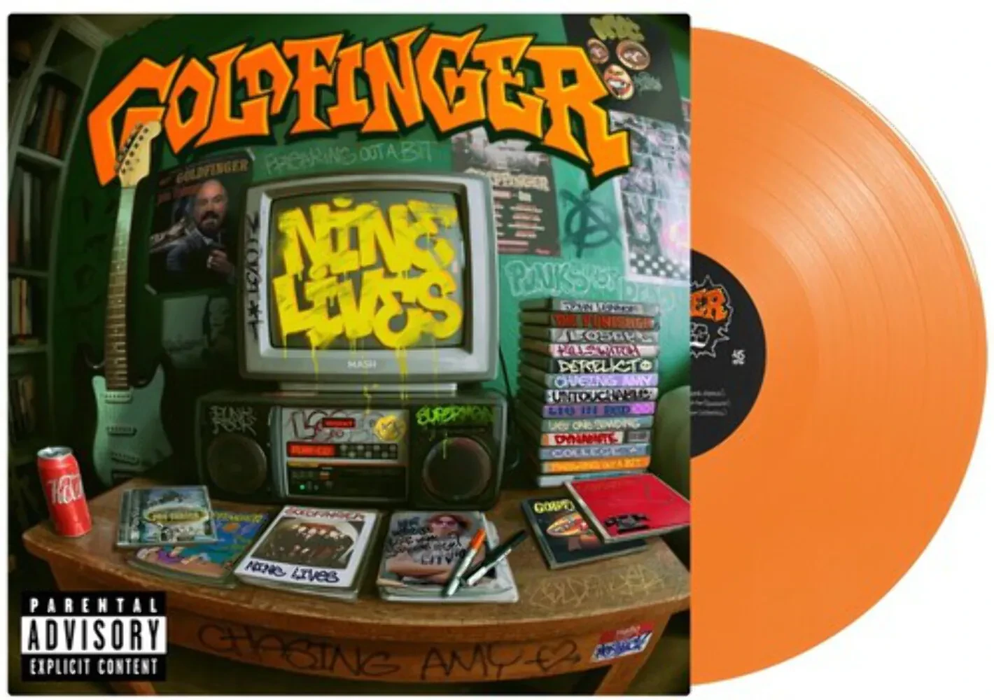 Виниловая пластинка Goldfinger - Nine Lives [Indie-Exclusive Orange Vinyl] NEW Vinyl