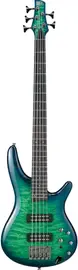 Бас-гитара Ibanez SR405EQM Quilted Maple 5-String Surreal Blue Burst Gloss